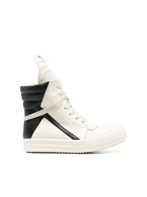 Rick Owens Moody Geobasket leather sneakers