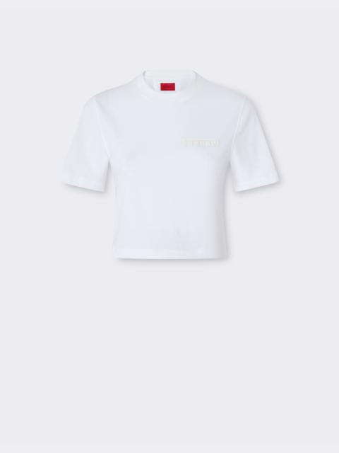 Ferrari Crop cotton T-shirt