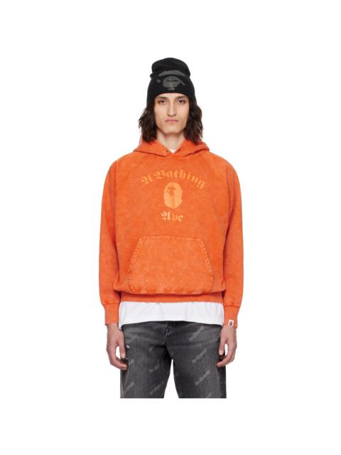 Orange Overdyed Hoodie