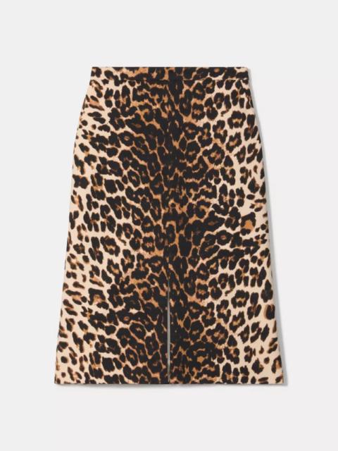 kate spade Leopard Midi Skirt