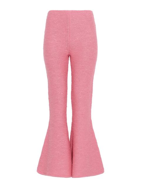 GABRIELA HEARST Karpo Flare Cropped Knit Pant in Rosa Cashmere Silk