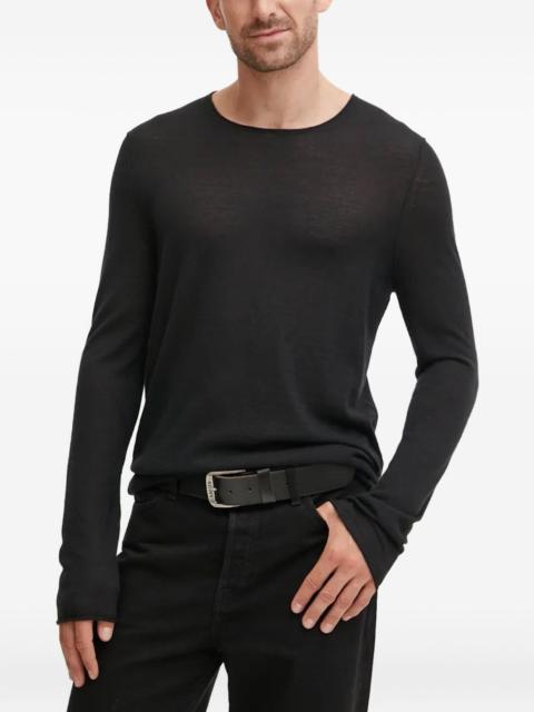 Zadig & Voltaire raw-edge long-sleeve jumper