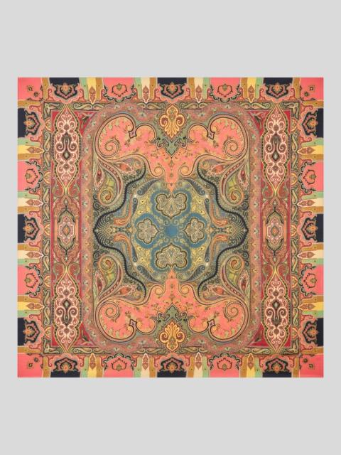 Etro WOOL AND SILK SHAWL WITH PRINT