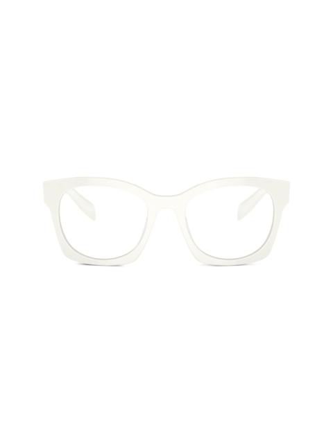 Prada logo-lettering D-frame glasses