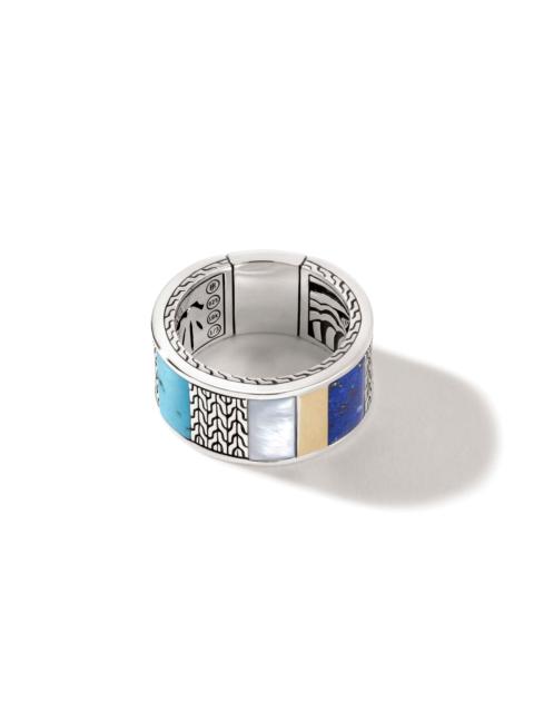 JOHN HARDY Icon 50 Ring, Gold, Silver, Gemstones