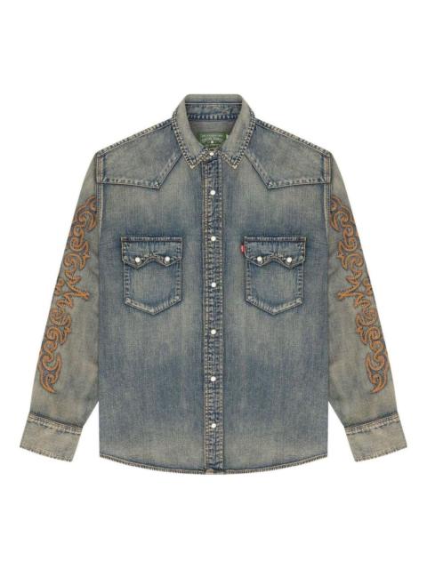DENIM TEARS Denim Tears x Levi's Western Stitch Denim Shirt 'Worn Indigo' A5616-0000