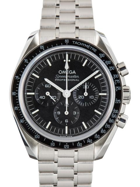 OMEGA Pre-Owned Steel Speedmaster Moonwatch Professional Black Dial