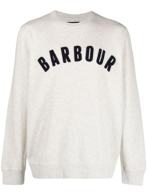Barbour flocked-logo long-sleeve T-shirt