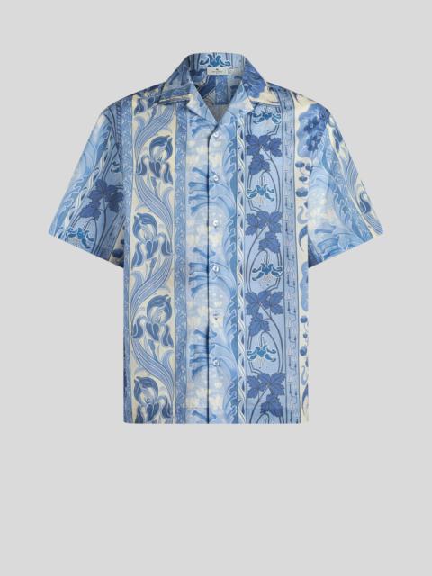 Etro PRINTED COTTON BOWLING SHIRT