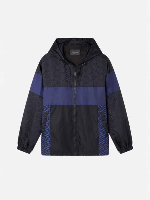 La Greca Print Hooded Jacket