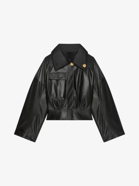 Givenchy JACKET IN NAPPA WITH ADJUSTABLE COLLAR