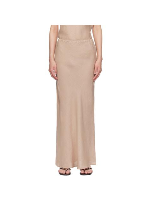 BASERANGE Beige Dydine Maxi Skirt