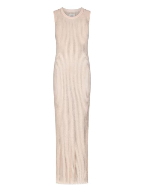 Loulou de Saison Icaria semi-sheer ribbed knitted maxi dress