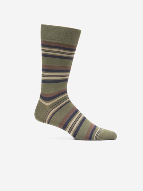 COLE HAAN Men's Striped Dress Crew Socks