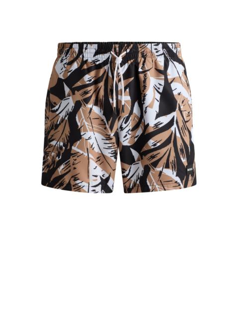 BOSS FULLY LINED SWIM SHORTS WITH SEASONAL PRINT