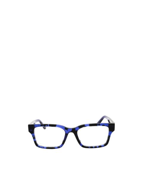EMPORIO ARMANI tortoiseshell-effect rectangle-frame glasses