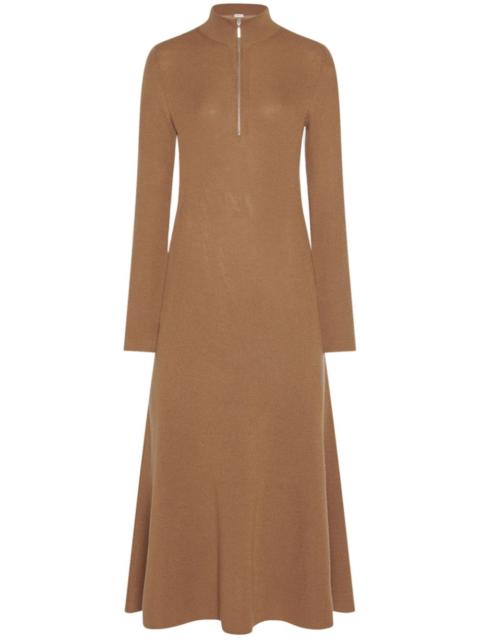 ROSETTA GETTY zip-up ribbed knit dress