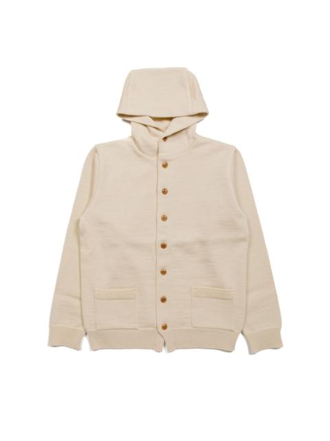 The Real McCoys MC23107 30s Hooded Knit Sweater Ecru