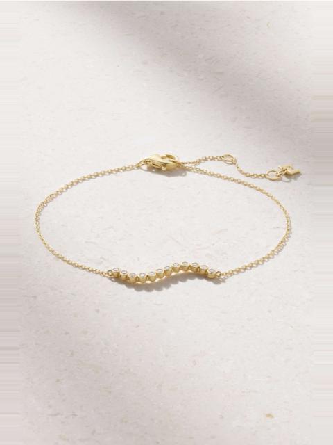 MATEO Wave 14-karat gold diamond bracelet