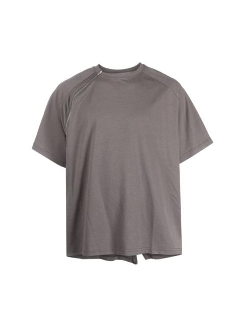 HELIOT EMIL™ Sequence zip-detail cotton T-shirt
