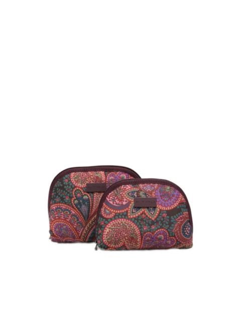 Etro Paisley logo-plaque wash bags