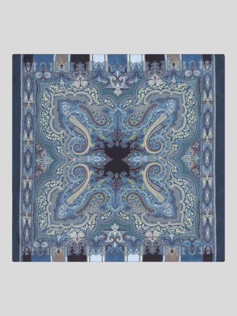 Etro PRINTED SILK POCKET SQUARE