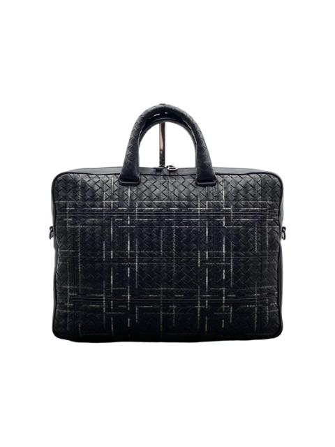 Bottega Veneta Bottega Veneta Atlas Intrecciato Leather Briefcase Black
