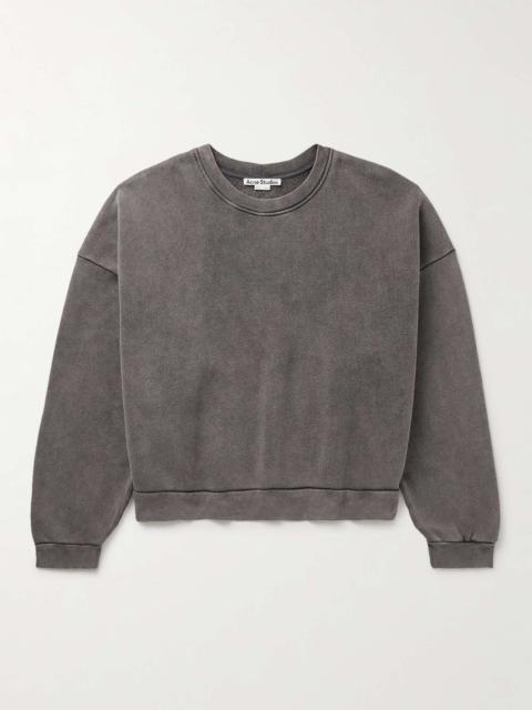 Acne Studios Fester U Garment-Dyed Cotton-Jersey Sweatshirt
