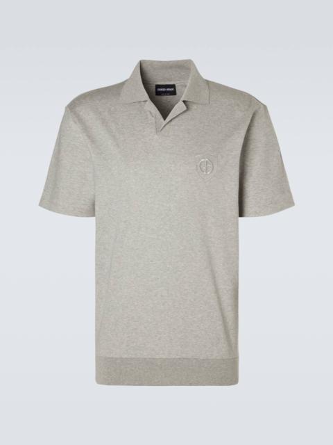 GIORGIO ARMANI Cotton jersey polo shirt