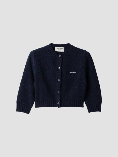 Miu Miu Women's Wool and Cashmere Cardigan - Blue