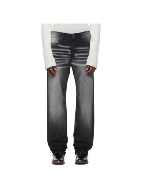 424 Black & Gray Collection Loose Fivepocket Trousers