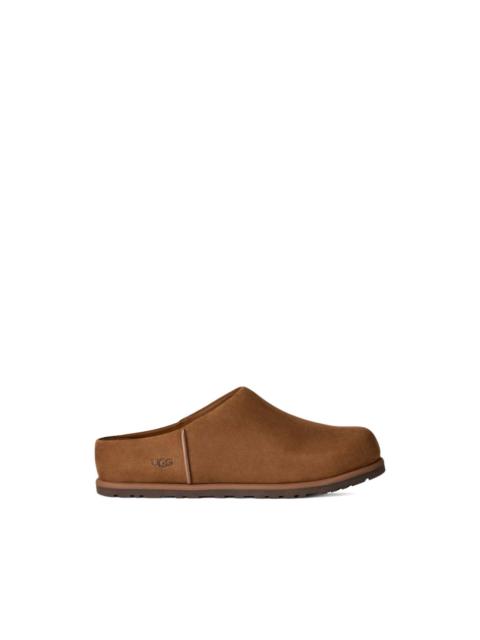UGG logo-detail leather flat mules