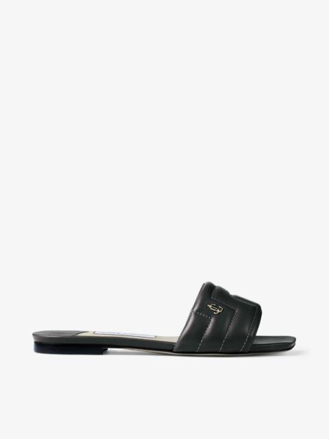 JIMMY CHOO Themis Flat
Black Avenue Nappa Leather Flat Sandals
