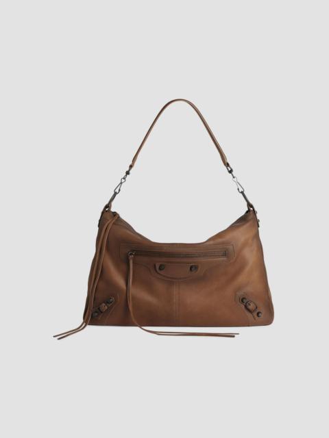 BALENCIAGA Men's Le City Moto Bag - Caramel