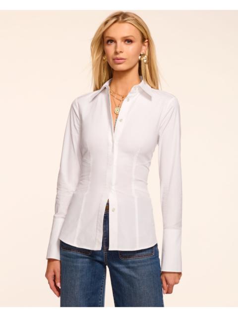 RAMY BROOK Steph Cotton Poplin Button Down Top