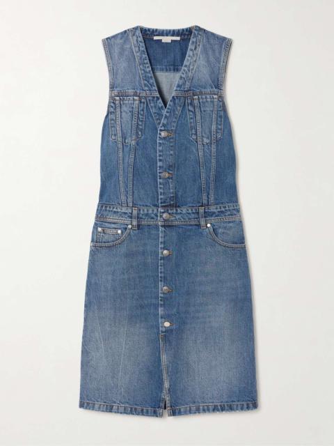 Stella McCartney + NET SUSTAIN organic denim midi dress