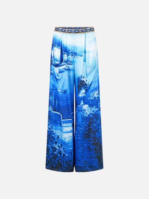 CAMILLA WIDE LEG TROUSER WITH FRONT POCKETS SWEET SACRÉ BLEU