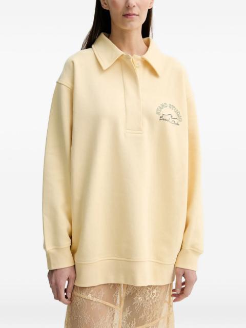 STAND STUDIO collared graphic top