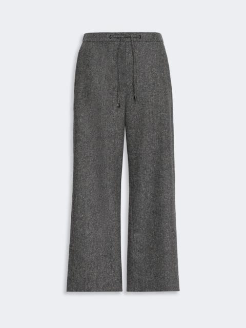 'S Max Mara VINCI Wool flannel joggers - BLACK