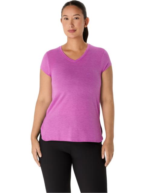 WOMEN'S HEATHER VNECK TOP