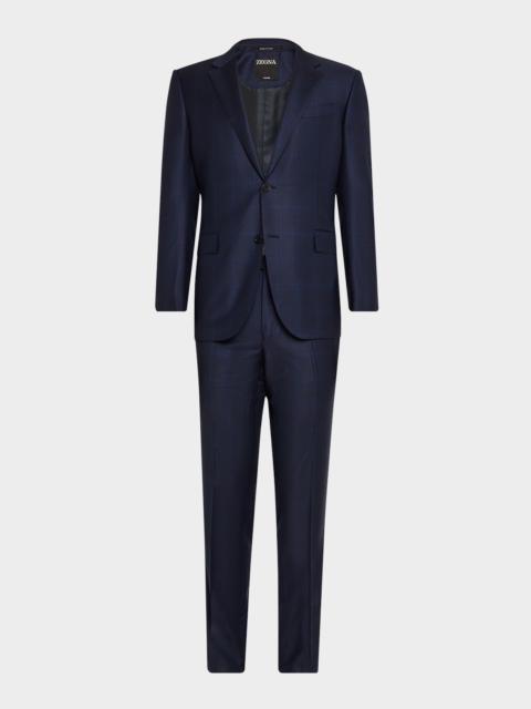 ZEGNA Men's Trofeo Tonal Plaid Suit