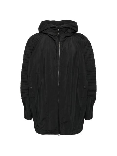 ISSEY MIYAKE CASCADE BLOUSON JACKET - BLACK