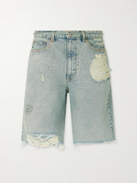Paly Good Good Times Distressed Denim Shorts