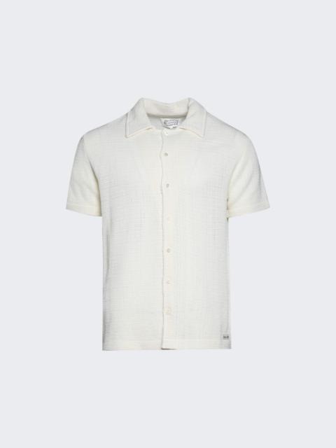 Maison Margiela Short Sleeved Shirt Off White