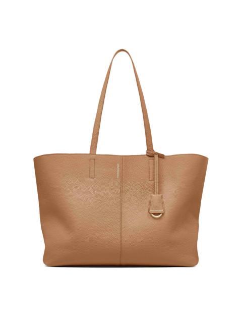 MAISON de SABRÉ Women's Large Leather Snap Soft Tote Bag - Sandstone Lily