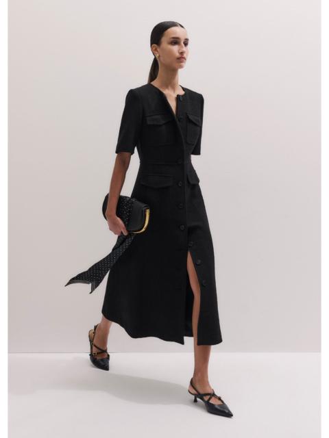 ME+EM Button Front Maxi Dress