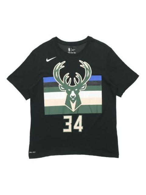 Nike Nike NBA 19-20 Milwaukee Bucks Antetokounmpo Tee Black BQ1547-024