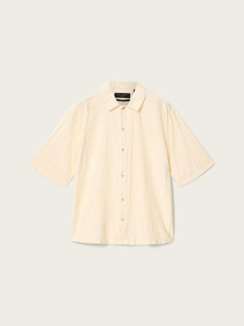 ALLSAINTS CENIZO SHORT SLEEVE RELAXED COTTON SHIRT