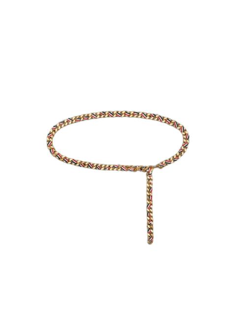 Thom Browne Rwb grosgrain chain belt