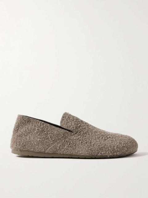 Lago Brushed-Suede Slippers